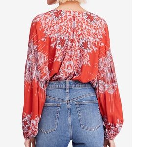 Free People Tops - Free People Birds of a Feather Peasant Top Sz:M Free People Tops - Free People Birds of a Feather Peasant Top Sz:M